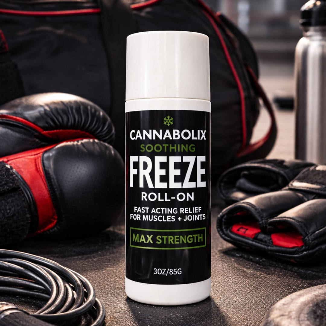 Cannabolix Soothing Freeze Gel - Roll On Essential Oil & Terpene Based Pain Relief Treatment